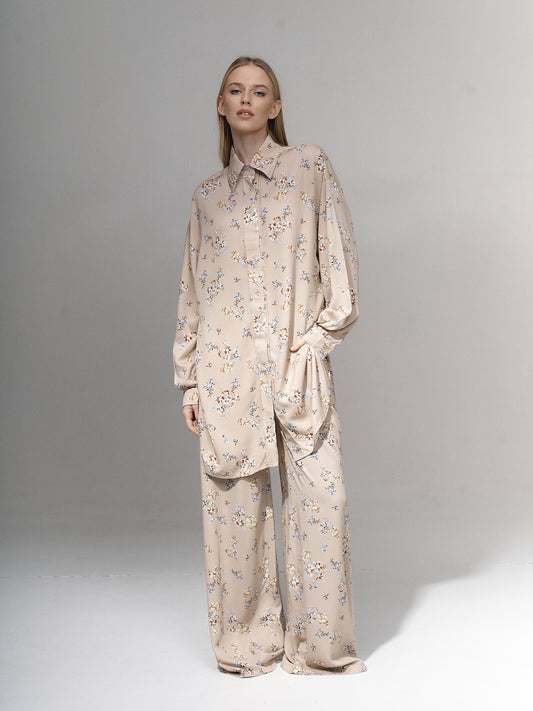 Pyjamas "Flora Beige"